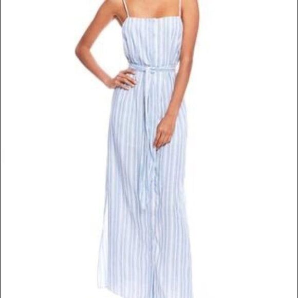 Nwt The Jetset Diaries | Love Like A Sunset Blue Striped Maxi Dress - Picture 11 of 14